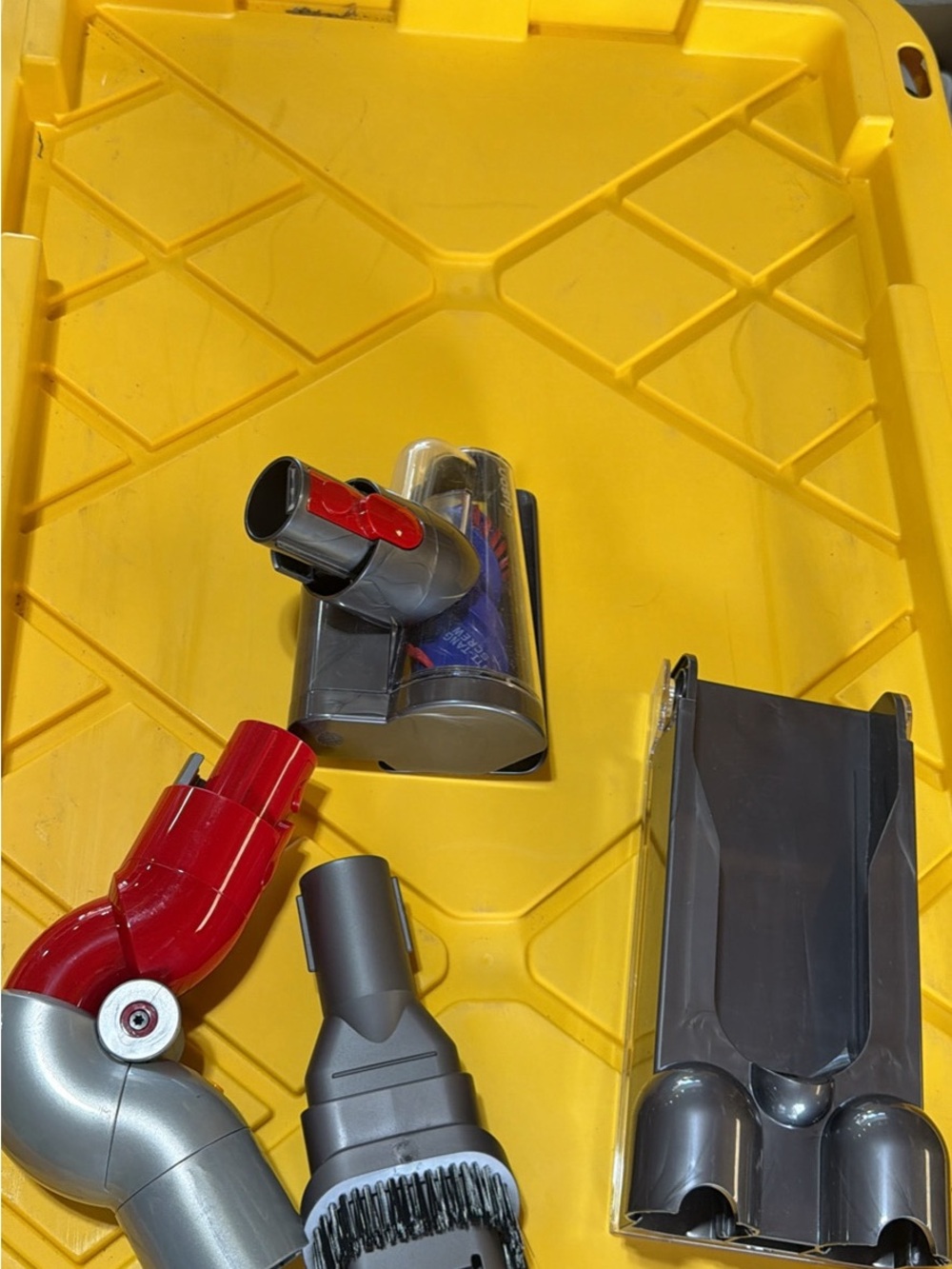 Dyson Red and Gray Vacuum Attachment Set
